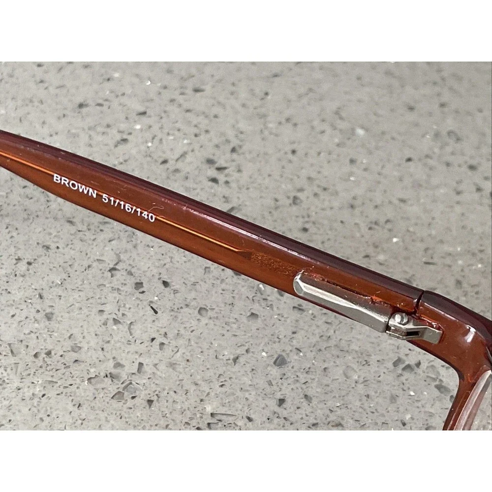 Modern Optical PLASMA BROWN 51-16-140 Plastic Full Rim Eyeglasses Frames ONLY